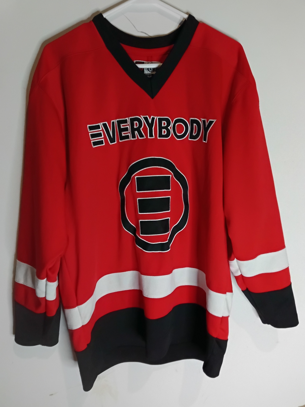 Logic "Everybody" 2017 Tour Hockey Jersey - Red Rapper Merch - Size Medium - EUC - Picture 6 of 6